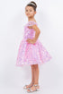 Vestido de dama de honor junior de tul para fiesta con diamantes de imitación y cuello halter malva para niñas grandes 8-16